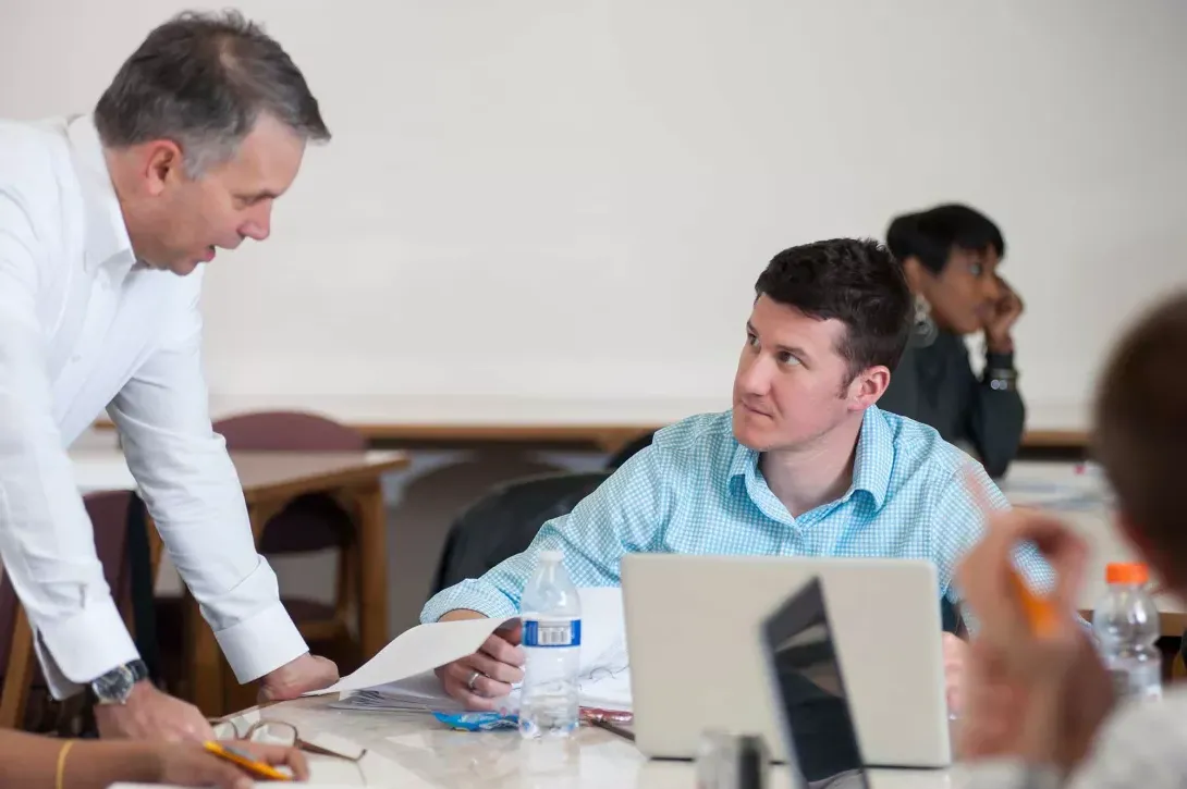 MBA students in classroom