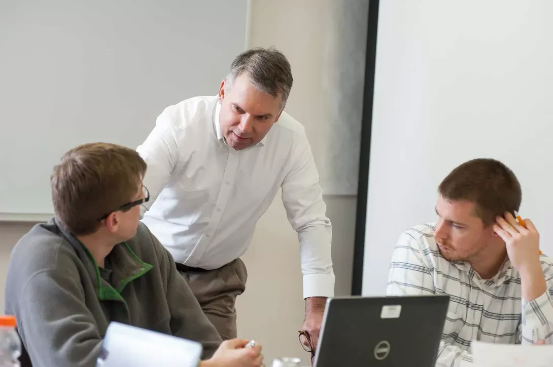 MBA students in classroom